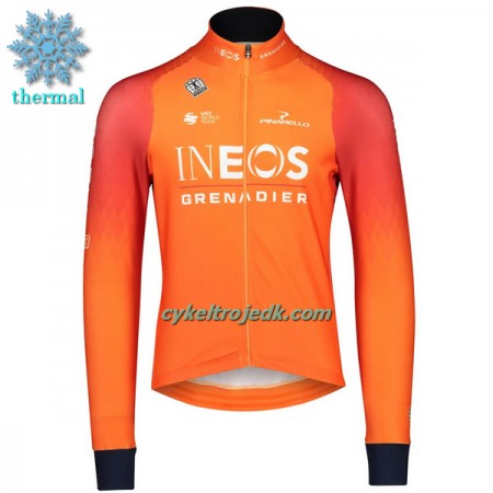 Cykeltrøje Langærmet Vinter 2022 INEOS Grenadiers Orange